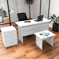 Stewe Home Σετ Επαγγελματικό Γραφείο Ξύλινο 140x60x73.8cm 146475