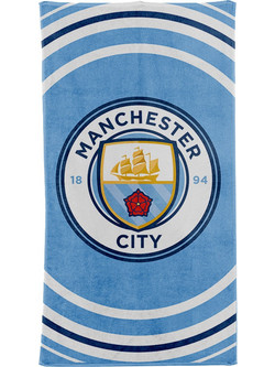 Manchester City Παιδική Πετσέτα Θαλάσσης Γαλάζια 70x140cm 85654
