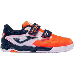 Joma Cancha 2608 IN CAJW2608INV Παιδικά Ποδοσφαιρικά Παπούτσια Σάλας Λευκά Μαύρα Πορτοκαλί