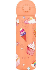Estia Handy Bottle Save The Aegean Candy Sky Παιδικό Παγούρι Θερμός Ανοξείδωτο BPA Free Σομόν 470ml
