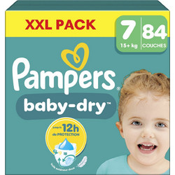 Pampers Baby Dry Πάνες No7 15+kg 84τμχ