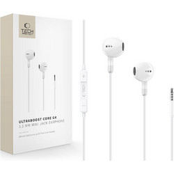 Tech-Protect Mini UltraBoost Core G4 Handsfree In-Ear 3.5mm White