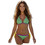 Marko Hasanna Bikini Top Τριγωνάκι με Ενίσχυση Πράσινο M-809