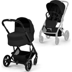 Cybex Balios S Lux Καρότσι Μωρού 2 σε 1 Moon Black 526001665