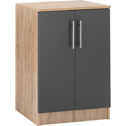 B2BMarkt Παπουτσοθήκη Ξύλινη Emerie Sonoma M60xΠ40.5xΥ80cm 0532784