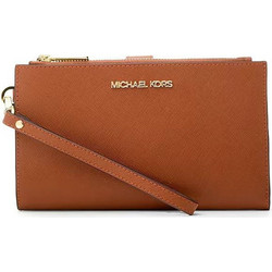 Michael Kors Μεγάλο Γυναικείο Πορτοφόλι με Φερμουάρ Καφέ 35F8GTVW0LLUG