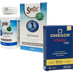 Am Health Smile Zyflamed 60s + UGA Omegor Vitality 1000 30 Κάψουλες