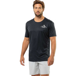 Jack Wolfskin Peak Graphic Ανδρικό Αθλητικό T-Shirt Ανθρακί 1807184-6350
