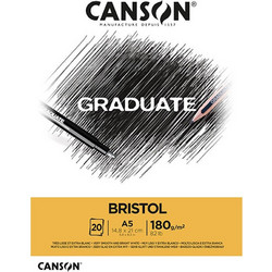 Canson Graduate Μπλοκ Σχεδίου A5 Bristol 180gr/m² 20 Φύλλα