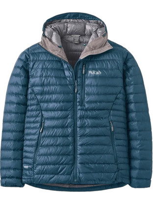 Rab Ανδρικό Μπουφάν Χειμωνιάτικο Puffer Πετρόλ QDB-12-TMB-LRG
