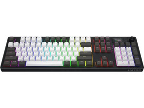 Hator Skyfall 100 Pro Ασύρματο Μηχανικό Gaming Πληκτρολόγιο με Hator Aurum Vanilla Διακόπτες RGB Black White