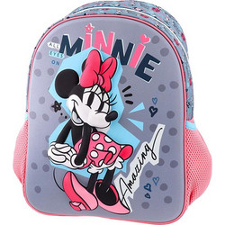 Statovac Minnie Mouse Amazing Σχολική Τσάντα Πλάτης Νηπιαγωγείου Γκρι 318494