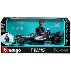 Bburago Race F1 W15 Mercedes AMG Petronas with George Russel