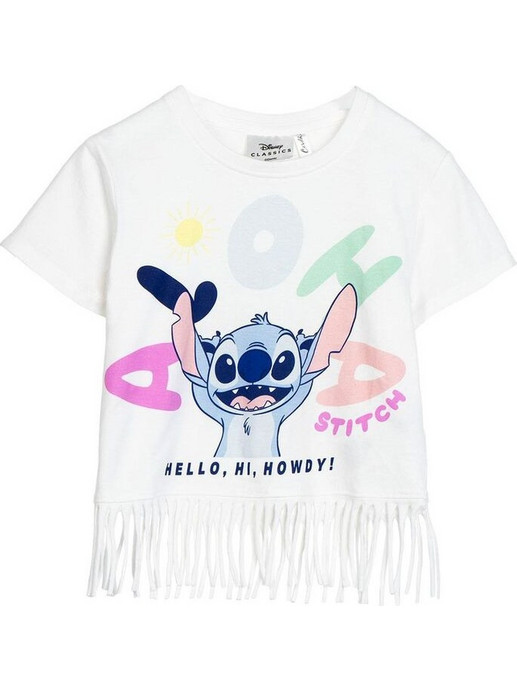 Cerda Lilo & Stitch Παιδικό T-Shirt Κοντομάνικο Λευκό 2900002632 12τμχ