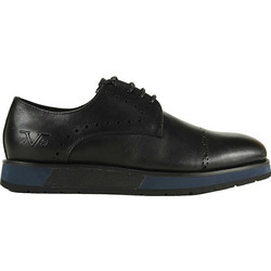 Versace 19V69 Ανδρικά Σκαρπίνια Derby Δερμάτινα Μαύρα YOFY513-0602