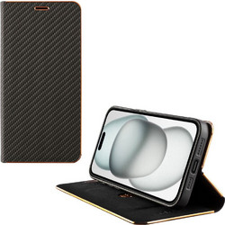 Idol 1991 Elite Anti-RFID Flip Cover Black (iPhone 15 Plus)