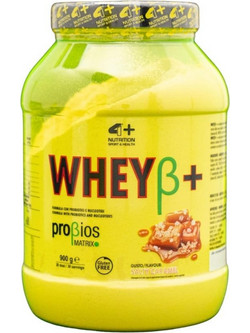 4+ Nutrition Wheyβ+ Salty Caramel Πρωτεΐνη Ορού Γάλακτος Χωρίς Γλουτένη 900gr