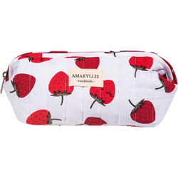 Amaryllis Slippers Γυναικείο Νεσεσέρ 23x10x11cm Λευκό Κόκκινο