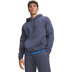 Under Armour Icon Fleece Hoodie Ανδρικό Αθλητικό Φούτερ με Κουκούλα Μπλε 1373880-044