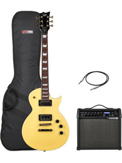 ESP LTD EC-256 Bundle Ηλεκτρική Κιθάρα Single Cut με Μαγνήτες HH & Ταστιέρα Rosewood Vintage Gold Satin