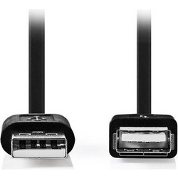 Nedis CCGT60010BK10 Καλώδιο USB-A Male 2.0 to USB-A Female 1m Black