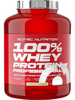 Scitec Nutrition 100% Whey Professional Vanilla Πρωτεΐνη Ορού Γάλακτος Γράμμωσης Χωρίς Γλουτένη 1.81kg