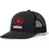 Logo Ανδρικό Καπέλο Jockey με Δίχτυ Snapback Υφασμάτινο Μαύρο 911-0020-9028