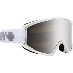 SPY Crusher Elite 3100000000006 Μάσκα Σκι & Snowboard Ενηλίκων Λευκή με Φακό Καθρέπτη Aσημί