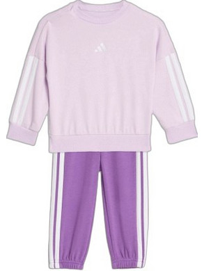 Adidas Βρεφικό Σετ Φόρμας Χειμωνιάτικο Ροζ Λιλά KC6152