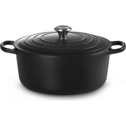 Le Creuset Signature Πυρίμαχη Μαντεμένια Κατσαρόλα Στρογγυλή με Καπάκι 30cm 21177300000430