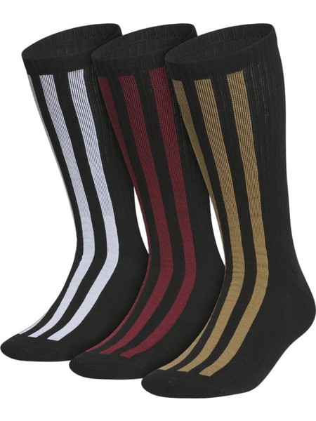 Adidas Ανδρικές Κάλτσες Ψηλές με Σχέδια Μαύρες 3Pack KS6823