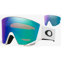Oakley Flow Scape L OO7145-09 Μάσκα Σκι & Snowboard Ενηλίκων Μαύρη με Φακό Καθρέπτη Μπλε