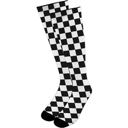 NODO Checkmate Mood Ανδρικές Κάλτσες Ψηλές με Σχέδια Μαύρες PR10080