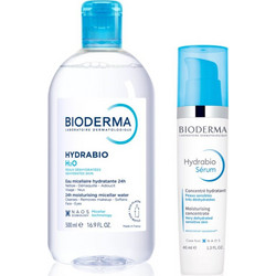Bioderma Hydrabio H2O Micellar Water 500ml + Serum 40ml
