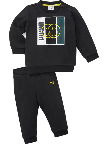 Puma Βρεφικό Σετ Φόρμας για Αγόρι Χειμωνιάτικο Μαύρο 670355-01