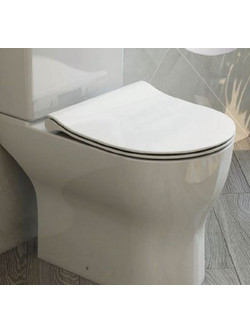 Huida Forte Καπάκι Λεκάνης D-Shape Πλαστικό Slim Λευκό 17-6690