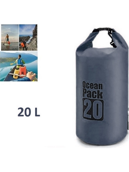 Ocean Στεγανός Σάκος Ώμου 20lt Navy Μπλε