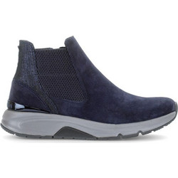 Gabor Γυναικεία Μποτάκια Chelsea Suede Navy Μπλε 96881-003