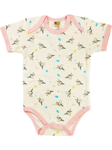 Biyo Kids Sleepy Unicorn Φορμάκι Εσώρουχο Κοντομάνικo για Κορίτσι Ροζ Χρυσό Μπεζ 40240