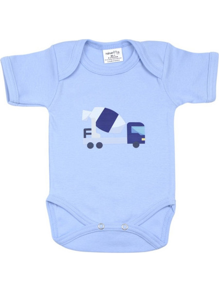 Ninetta Bebe Truck Φορμάκι Εσώρουχο Κοντομάνικo για Αγόρι Γαλάζιο 55BL-1