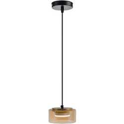 Schuller Olaia Κρεμαστό Φωτιστικό Μαύρο Amber 1L