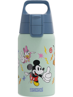 Sigg Mickey & Friends Παιδικό Παγούρι Θερμός Ανοξείδωτο BPA Free με Καλαμάκι Πράσινο Mint 500ml