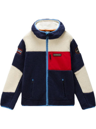 Napapijri Ανδρική Ζακέτα Fleece με Φερμουάρ Navy Μπλε NP0A8AZUM6E