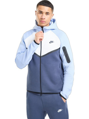 Nike Ανδρική Ζακέτα Φούτερ με Κουκούλα και Φερμουάρ Μπλε IH4302-438