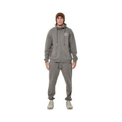 Body Action Ανδρικό Παντελόνι Φόρμας Fleece με Λάστιχο Γκρι 023636