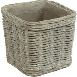 Plastona Κασπώ Rattan Μπεζ 11.5x11.5x10.5cm 013.809832
