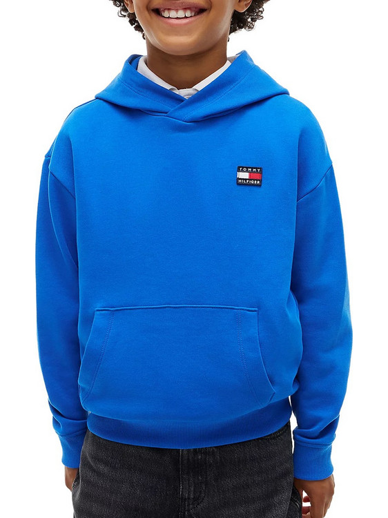 Tommy Hilfiger Παιδικό Φούτερ με Κουκούλα Royal Blue KS0KS00772-C6O