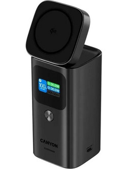 Canyon OnPower 150 Wireless Magsafe Power Bank 15000mAh 100W με Θύρα USB-A & 2 Θύρες USB-C Power Delivery Grey