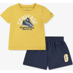 Converse Βρεφικό Σετ για Αγόρι Καλοκαιρινό Κίτρινο Navy Μπλε 6CG740-BFK