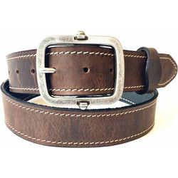 DomLeathers Ανδρική Ζώνη Δερμάτινη Σοκολατί DL-29QX